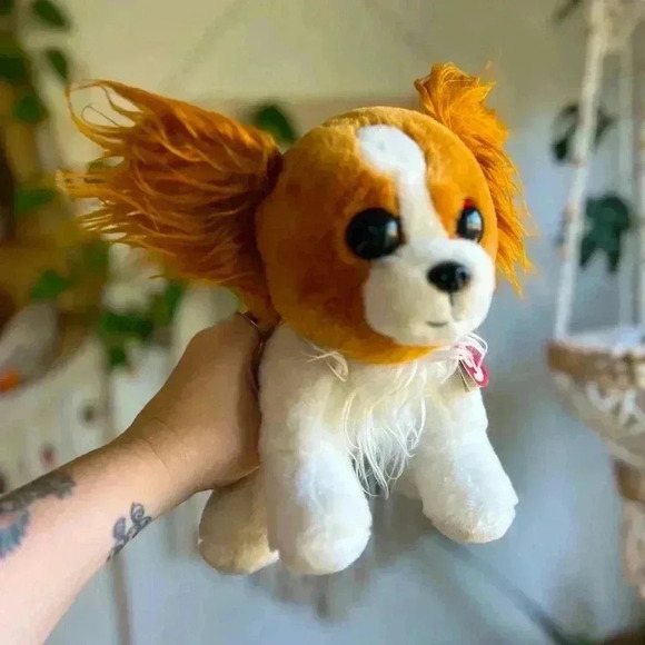 Ty Beanie Baby Collection | “Barks” Dog Plush Stuffed Animal | 6” | Vintage - Picture 1 of 10